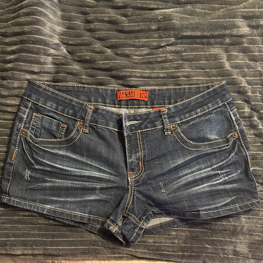 Zana Di Women's Dark Blue Jean Shorts